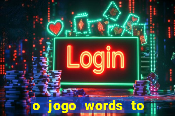 o jogo words to win paga mesmo